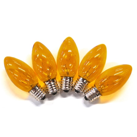 Holiday Bright Lights Holiday Bright Lights Incandescent C9 Orange 25 ct Replacement Christmas Light Bulbs 0.08 ft., PK25 BU25C9X3-TORA